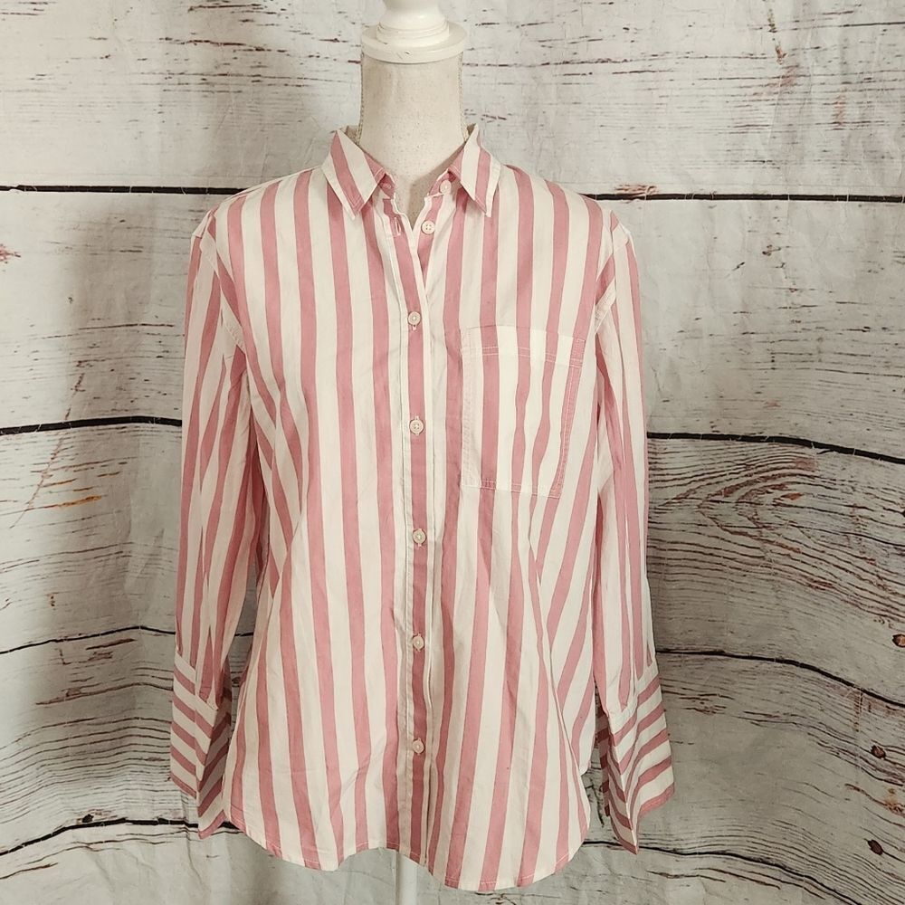 J. Crew Garçon Shirt in Bold Stripe Size 6 NWT